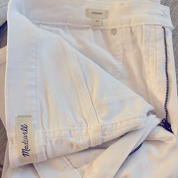 Madewell Stovepipe Jeans in White - Picture 4 of 6